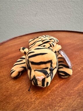 Ty Plush Tiger - Orange and Black Stripes
